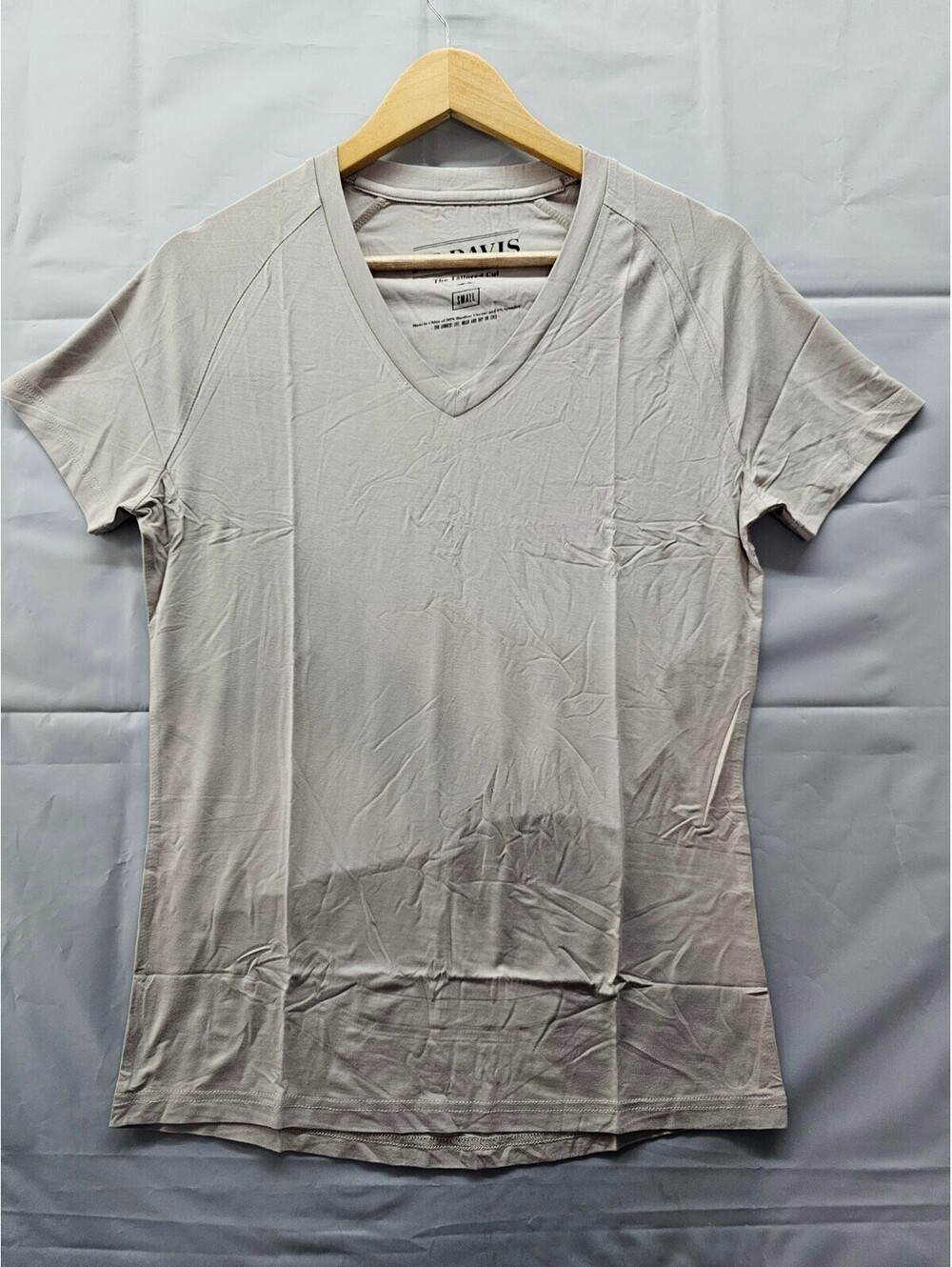 Mr Davis Tailored Cut V Neck Undershirt Mens Small Bamboo Viscose NIP